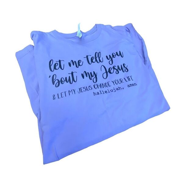 Bella canvas size 2XL long sleeved JESUS t shirt new never worn - Picture 1 of 1